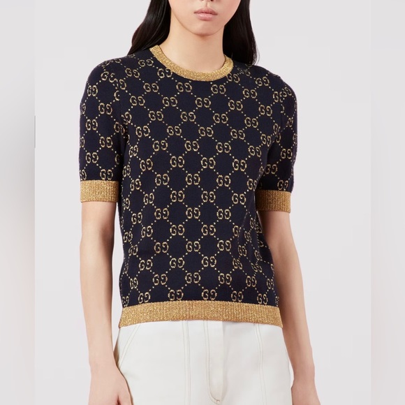 Gucci GG Cotton Lame Top